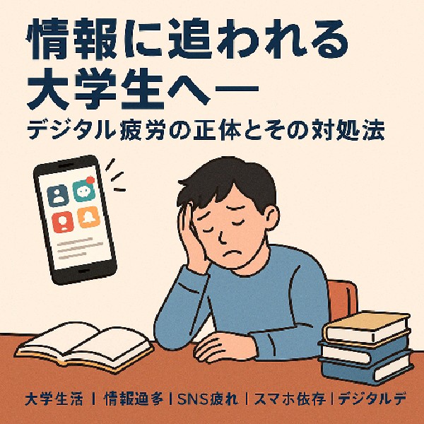 📱情報に追われる大学生へ ― デジタル疲労の正体とその対処法