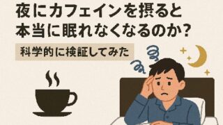 ☕夜にカフェインを摂ると本当に眠れなくなるのか？科学的に検証してみた