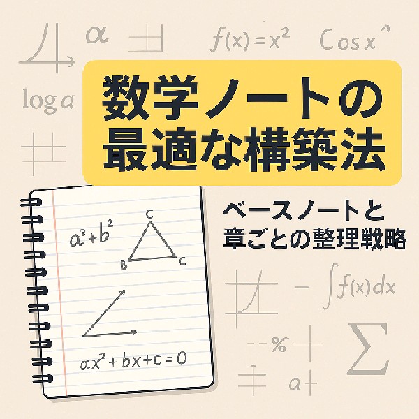 🧠 数学ノートの最適な構築法：ベースノートと章ごとの整理戦略