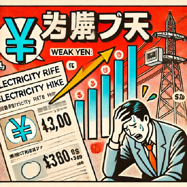 📉 円安加速と電気料金の再値上げ、私たちの生活費に迫る危機