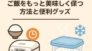 🍚 炊き忘れも安心！ご飯をもっと美味しく保つ方法と便利グッズ