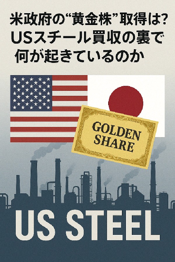 📰 米政府の“黄金株”取得とは？USスチール買収の裏で何が起きているのか