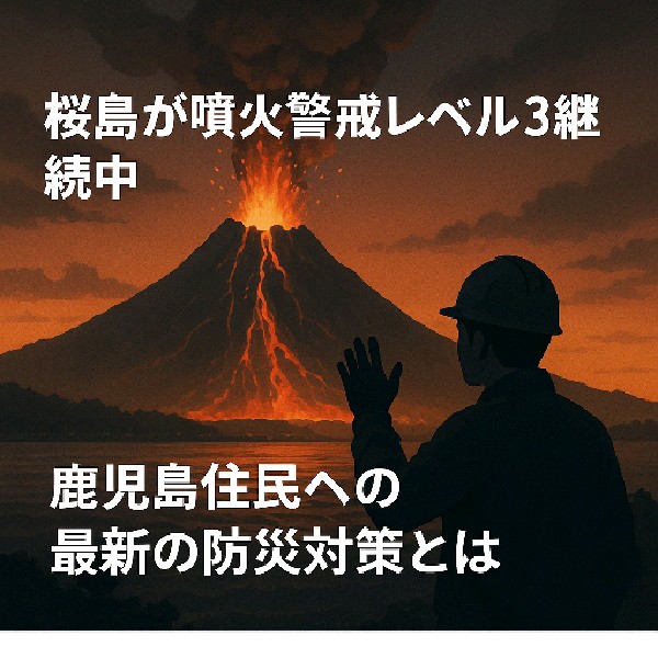 🌋 桜島が噴火警戒レベル3継続中：鹿児島住民への最新の防災対策とは