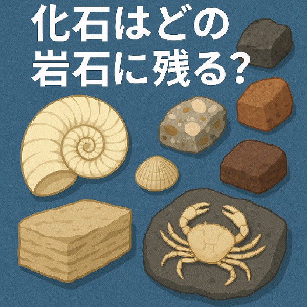 化石はどの岩石に残る？オウムガイやカニの姿から読み解く古環境の手がかり