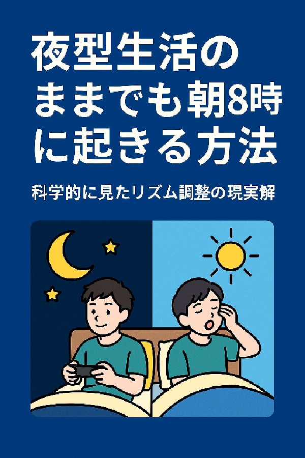 🛌 夜型生活のままでも朝8時に起きる方法：科学的に見たリズム調整の現実解