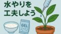🪴 観葉植物の水やりを工夫しよう！代替案と家庭でできる再利用法